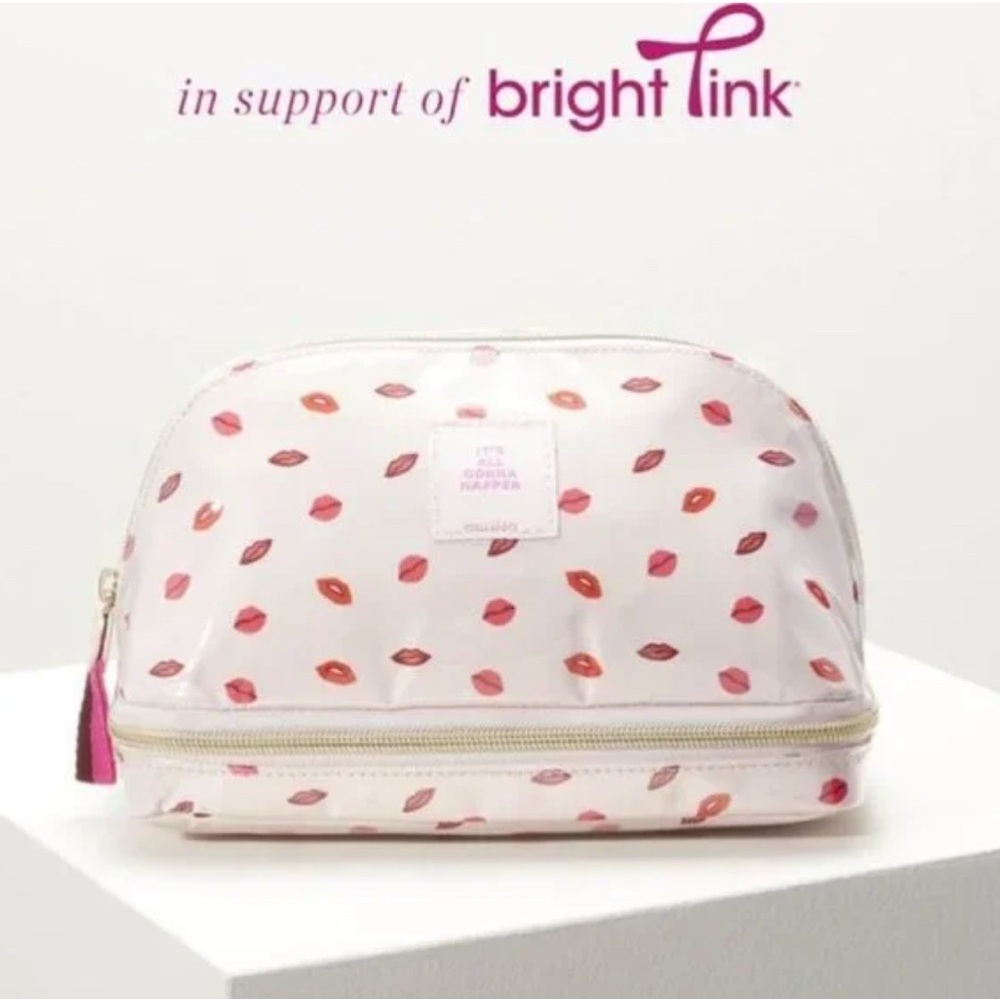 Lip Print Cosmetic Bag